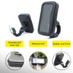 Motorcycle Telephone Holder Support Moto Bicycle Rear View Mirror Stand Mount Waterproof Scooter Motorbike Phone Bag for Samsung 3