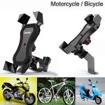Motorcycle Bicycle Moto Bike Phone Navigation Holder Support handlebar Rearview Mirror Mount Clip Bracket for Mobile CellPhone 1