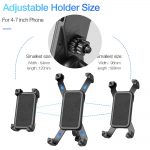 RAXFLY Bicycle Phone Holder For iPhone Samsung Motorcycle Mobile Cellphone Holder Bike Handlebar Clip Stand GPS Mount Bracket 3