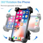 RAXFLY Bicycle Phone Holder For iPhone Samsung Motorcycle Mobile Cellphone Holder Bike Handlebar Clip Stand GPS Mount Bracket 2